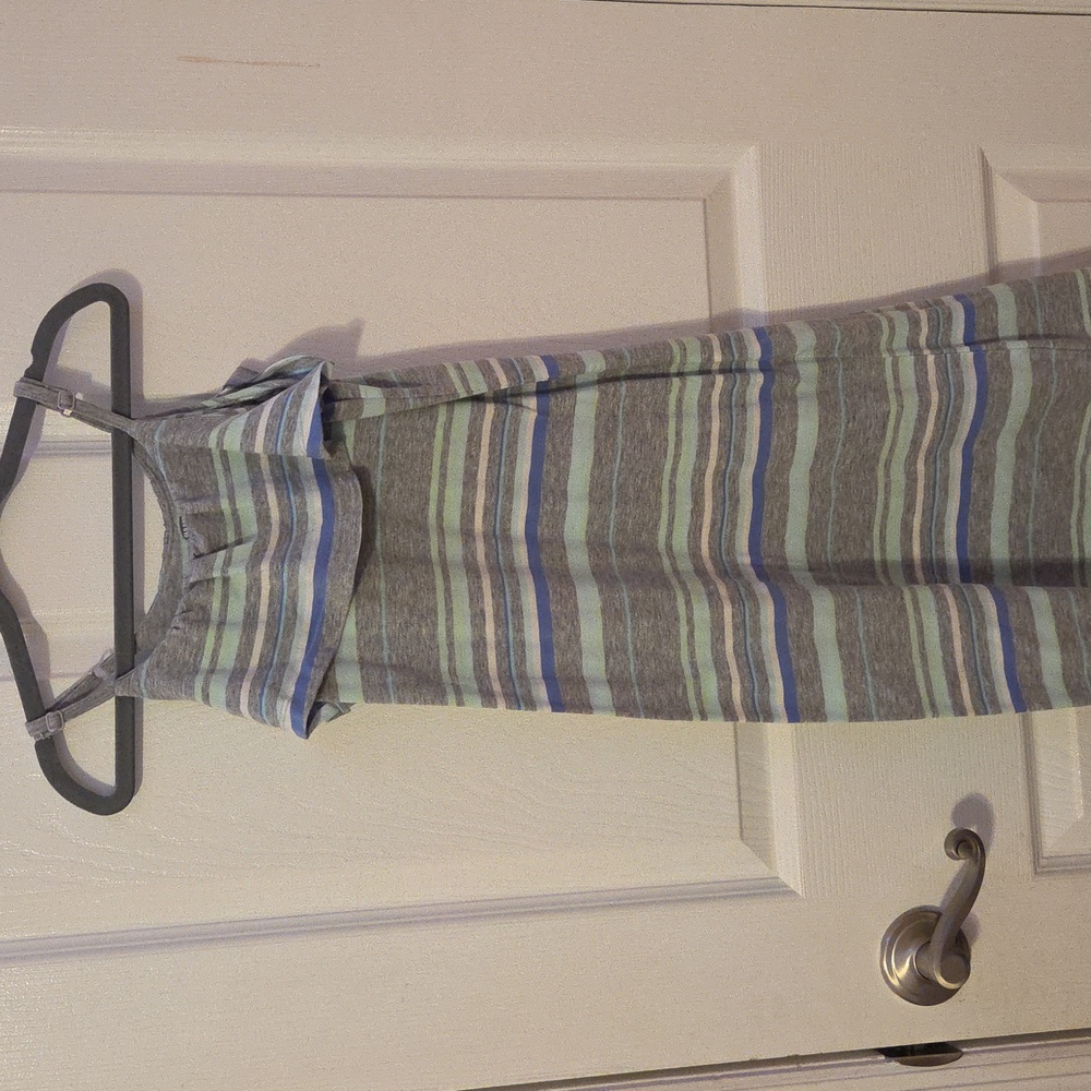 Old Navy Gray And Striped Dress